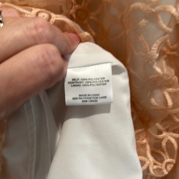 ModCloth Peach Embroidered Dress - Picture 4 of 6